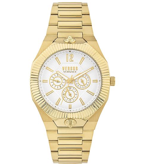 versus versace echo park|Versus Versace Men's Echo Park Gold Stainless Steel Bracelet .